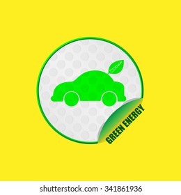 Green Energy Sign Vector Design