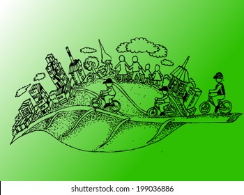 green energy, sketch