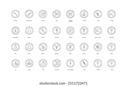 Green Energy and Sustainable Environment Icons, Organic, Environmental, Green Living, Climate Action, Natural.