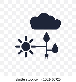 Green energy transparent icon. Green energy symbol design from Ecology collection. Simple element vector illustration on transparent background.