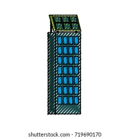 green energy urban ecology nature house or business building with solar panel