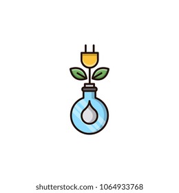 Green energy vector icon