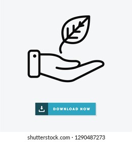 Green energy vector icon