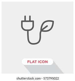 Green energy vector icon