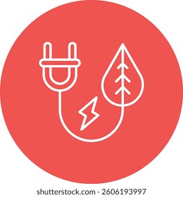 Green Energy vector icon. Can be used for printing, mobile and web applications.