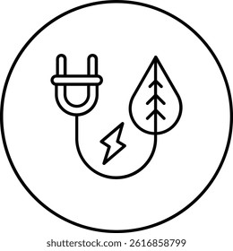 Green Energy vector icon. Can be used for printing, mobile and web applications.