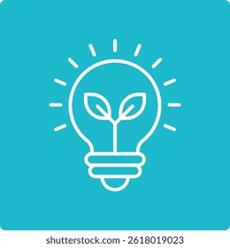 Icono de Vector de energía verde. Se puede utilizar para aplicaciones de impresión, móviles y de Web.
