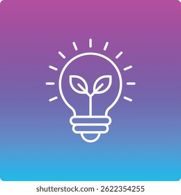 Ícone do vetor de Energia Verde. Pode ser usado para impressão, aplicativos móveis e da Web.