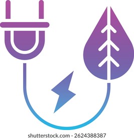 Green Energy vector icon. Can be used for printing, mobile and web applications.