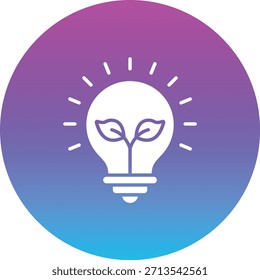 Icono de Vector de energía verde. Se puede utilizar para aplicaciones de impresión, móviles y de Web.