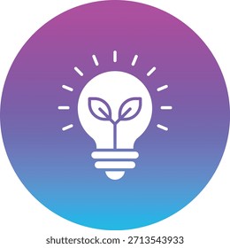 Icono de Vector de energía verde. Se puede utilizar para aplicaciones de impresión, móviles y de Web.