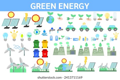 green energy in Vector illustration