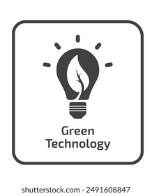 Ilustración de diseño de icono sólido de Vector de energía verde. Concepto de energía limpia, Ilustración vectorial