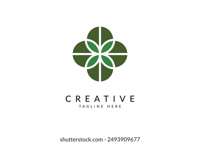 Green energy vector. Green technology logo. Agriculture research logo for farm. Renewable energy icon vector illustration.