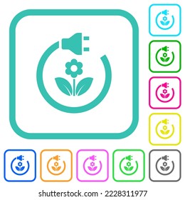 Grüne, lebhafte, farbige, flache Symbole auf weißem Hintergrund