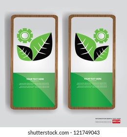 Green engineering banner,Vector