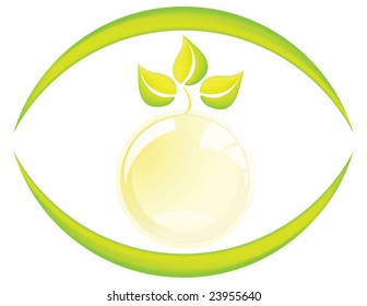 green environment concept design - vector style