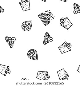 green environment earth nature vector seamless pattern thin line illustration