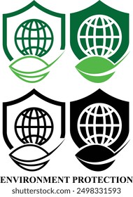 Green Environment Ecology Icon-Set. Umgebung, umweltfreundliche Ikone im Füll- und Linienstil. Bearbeitbare farbige Natur-Symbole, einzeln auf weißem Hintergrund.