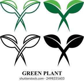 Green Environment Ecology icon set. Environment, Eco friendly set of icon in fill and line style. Editable Colorful Nature icons set isolated on white background.