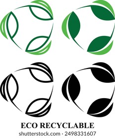 Green Environment Ecology icon set. Environment, Eco friendly set of icon in fill and line style. Editable Colorful Nature icons set isolated on white background.