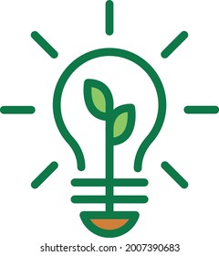 Green environment icon logo design