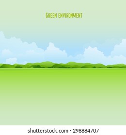 Green environment illustration