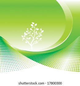 Green Environmental background, vector illustration layers file.