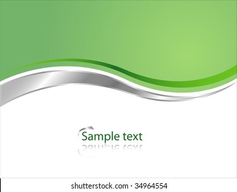 Green Environmental Business Background - Vector