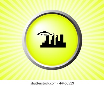 Green Environmental Vector Button