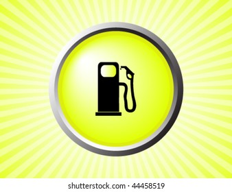 Green Environmental Vector Button