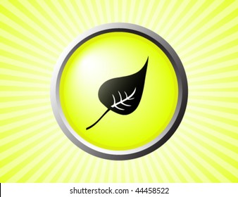 Green Environmental Vector Button