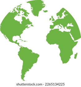 Green environmental world images prepared and cleaned in vector