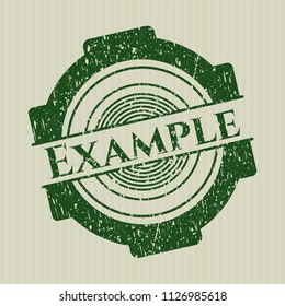 Green Example distress rubber grunge texture stamp