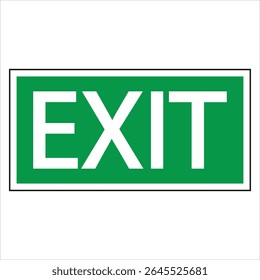 Le panneau vert de sortie fournit des conseils clairs pour une évacuation sûre et efficace en cas d'urgence.