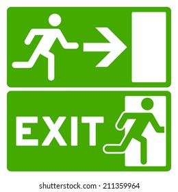 Green Exit Symbol