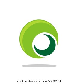 Green Eye Ball Logo Template Illustration Design. Vector EPS 10.