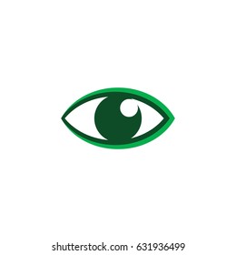 Green eye logo illustration