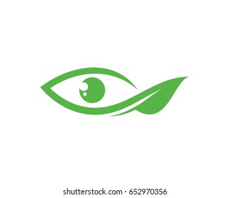 Green Eye Logo Template Design Vector, Emblem, Design Concept, Creative Symbol, Icon
