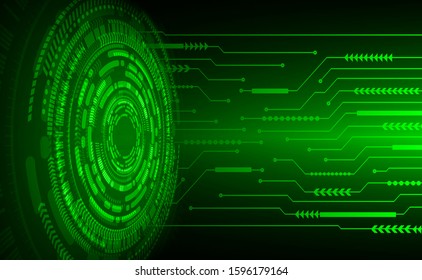 green eyecyber circuit future technology concept background