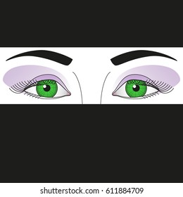 green eyes