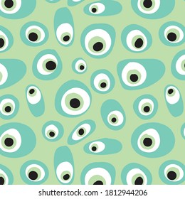 the green eyes seamless pattern