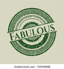 Green Fabulous rubber grunge texture seal