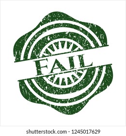 Green Fail rubber grunge seal