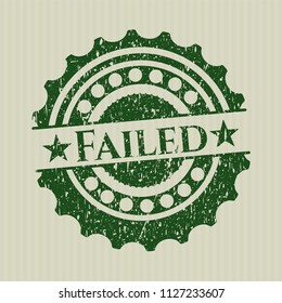 Green Failed distress rubber grunge stamp