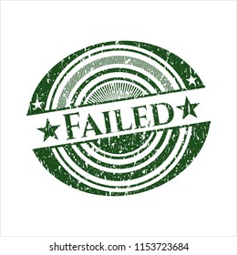 Green Failed distressed rubber grunge texture seal