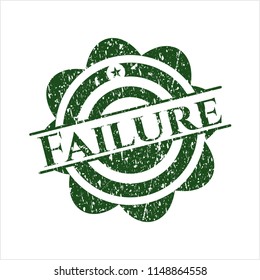 Green Failure distressed rubber stamp with grunge texture