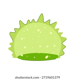 Escudo de fantasía verde que crea una barrera protectora, visualizando la defensa, la seguridad y la seguridad con un icono ilustrado vibrante y moderno listo para el diseño del juego y los gráficos de la interfaz de usuario