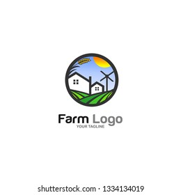 Green Farm Logo Vector Stock Vector (Royalty Free) 1334134019 ...