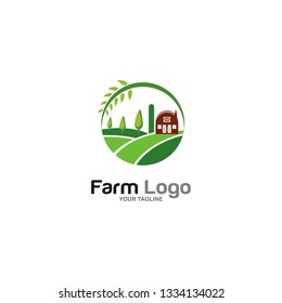 Green Farm Logo Vector Stock Vector (Royalty Free) 1334134022 ...